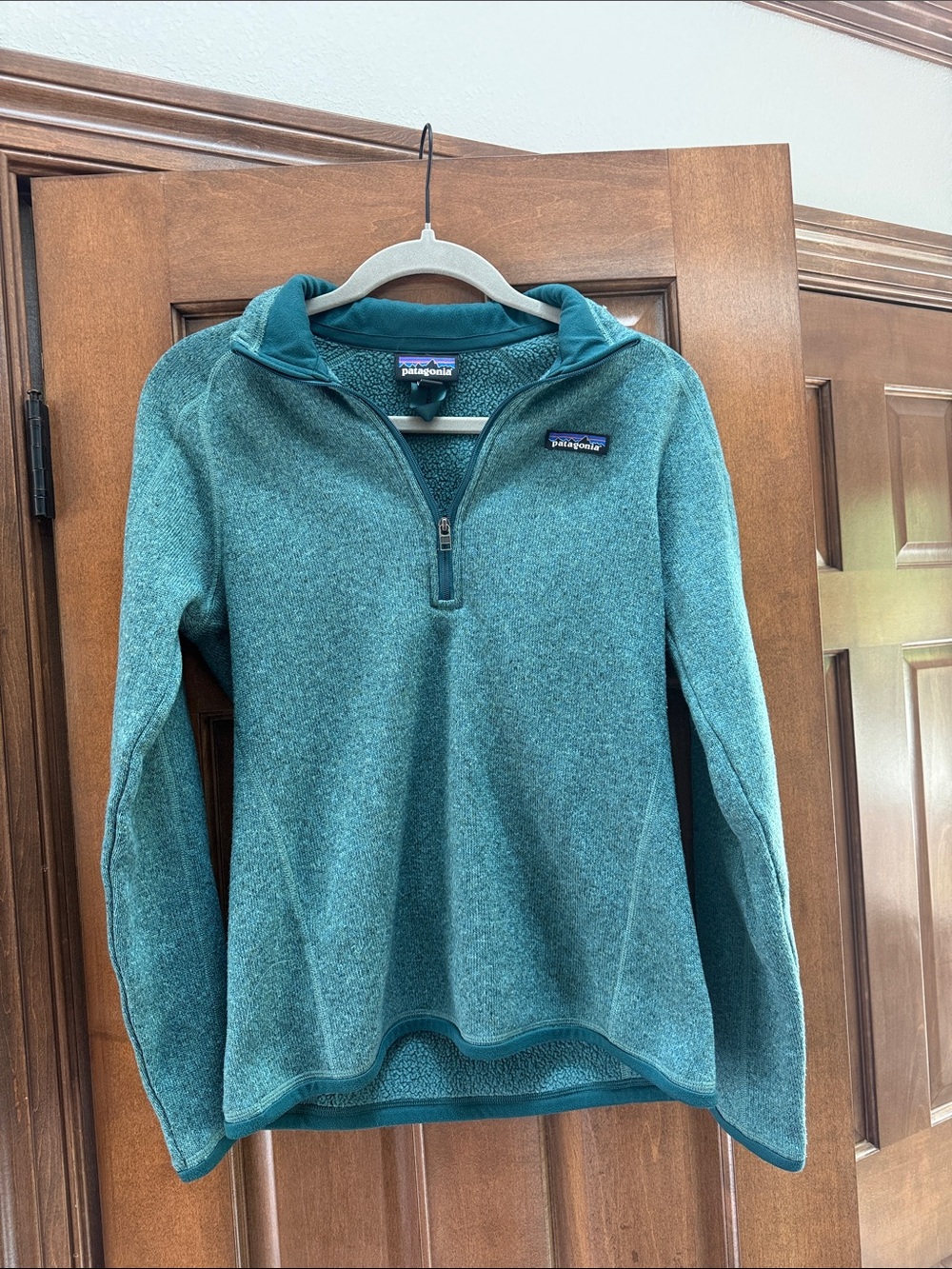 Patagonia Women's Teal Half-Zip Fleece Pullover